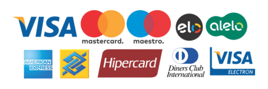 Bandeiras de Pagamento Aceitas